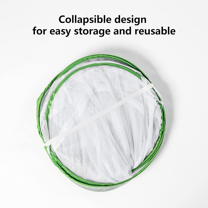 36" Outdoor Mesh Plant Enclosure, Plant Cover for Pests, Bird and Pest Protection Guard for Fruit, Vegetables, Flowers and Herbs Pop-Up Cage 24 x 24 x 36 Inches - Image 5