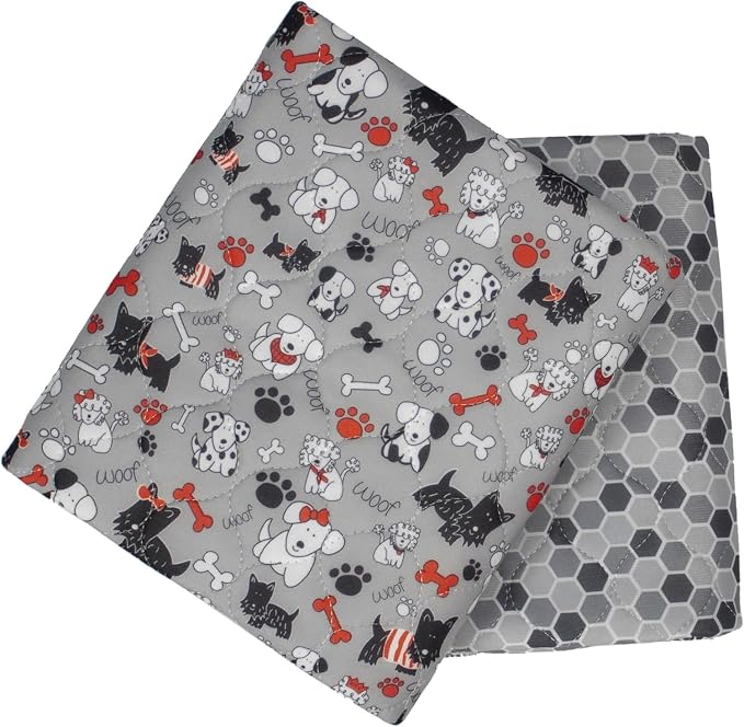Caldwell's Pet Supply Co. 34x36 Washable Pee Pads for Dogs, Reusable Puppy Potty Mat, Whelping Rug, Waterproof Rug for Dog, Medium (Set of 2) by CaldwellsPetSupplyCo