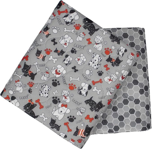 Caldwell's Pet Supply Co. 34x36 Washable Pee Pads for Dogs, Reusable Puppy Potty Mat, Whelping Rug, Waterproof Rug for Dog, Medium (Set of 2) by CaldwellsPetSupplyCo