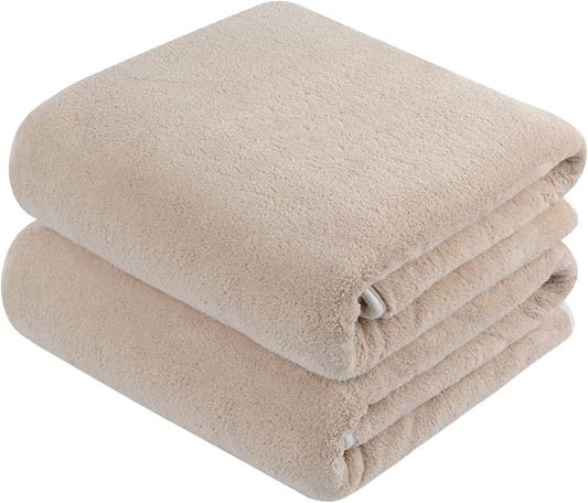 KinHwa Microfiber Bath Towel Large Bathroom Towel Absorbent Shower Towels Soft Bath Towels Large Size for Women Men Ideal for Spa, Swimming, Pool Beige 2 Pack 30inch x 60inch | Large absorbent bath towel for shower, spa, swimming, pool. Soft quick dry ... by KinHwa