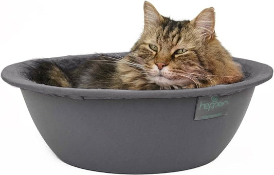 Hepper Cat Nest - Washable Cat Bed with Fleece Liner - Gray/Gray by Hepper