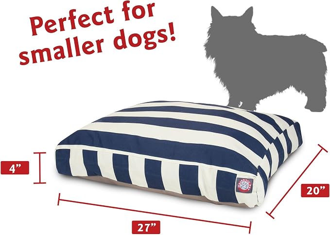 Majestic Pet Shredded Memory Foam Dog Bed Small with Removable Washable Cover – Rectangle Orthopedic Dog Bed–Durable Dog Crate Bed-Flat Dog Bed for Senior Dogs - (27x20) S - Villa - Fern - Image 3