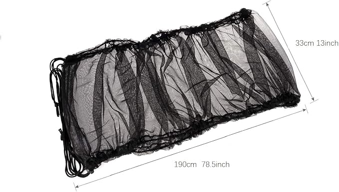 ready Bird Cage Net Cover Bird Cage Seed Catcher Guard Universal Birdcage Cover Nylon Mesh Net for Parrot Parakeet Macaw Lovebird African Grey (Black) - Image 2