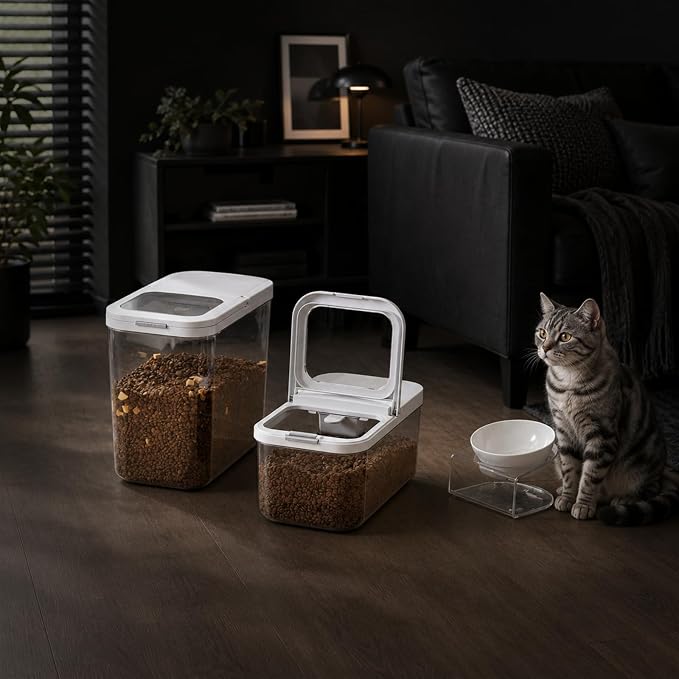 LivLab Mker Pet Food Storage Containers With Lids & Scooper | Dog Food Storage Container,12L/12KG/10-15LBS,BPA Free Airtight Storage Containers Store Dry Food For Kitchen Pantry - Image 7