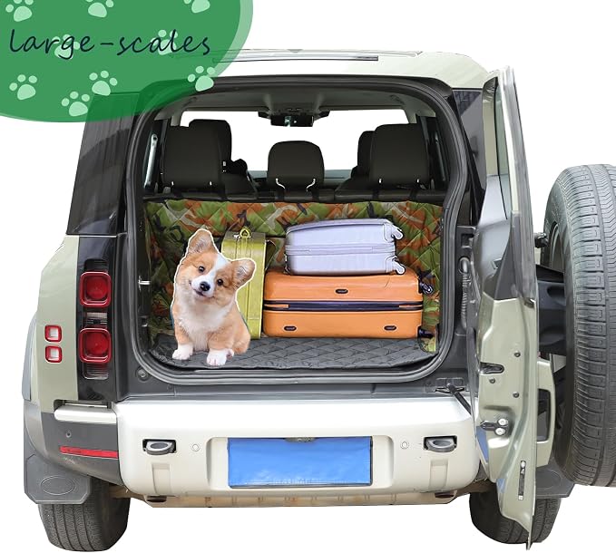 HAPPYHORSE Pet Dog Trunk Cargo Liner Compatible with Land Rover Defender 110 2020-2024 Cargo Cover Waterproof and Non-Slip Dog seat Cover Cargo Liner Area Protector Cover (Style C) - Image 6