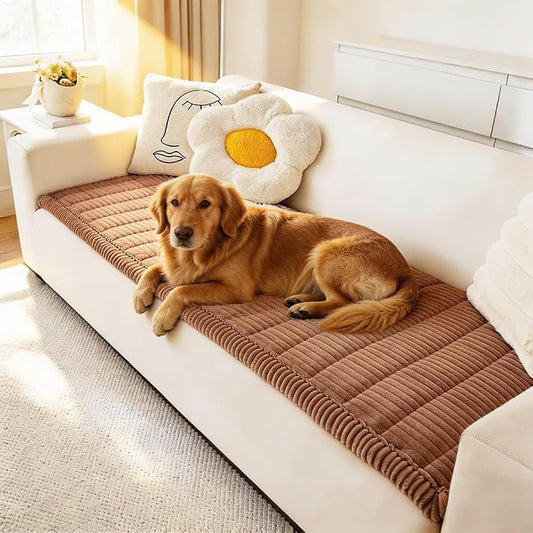 Awjcsv Couch Covers for Dogs Washable, Non Slip Sofa Protector Pet Friendly | Thick, Soft Furniture Cover, Against Pets Hair & Scratch, Fits Leather and Fabric Couches, 27.6" X 82.7" by Awjcsv