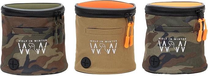 Quickdraw Dog Treat Pouch – Training Bag with Poop Bag Dispenser, Clicker Holder and Waist Belt – Hands-Free, Reflective and Durable for Puppy Training, Walks and Hikes (Orange/Camo) - Image 8