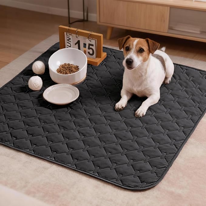 gogobunny 100% Double Sided Waterproof Dog Blanket Soft Pet Bed Cover Reversible Protect Furniture Couch Sofa Car for Puppy Large Dog Cat (Dark Charcoal/Light Charcoal, 30x30 Inch (Pack of 1)) - Image 5