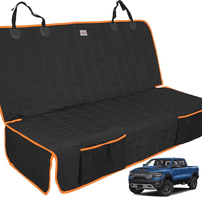 Reliadura Dog Car Seat Cover for Back Seat, Car Seat Covers for Pets, Nonslip Backseat Cover Protector, Washable Bench Seat Covers for Trucks & SUV - Image 5