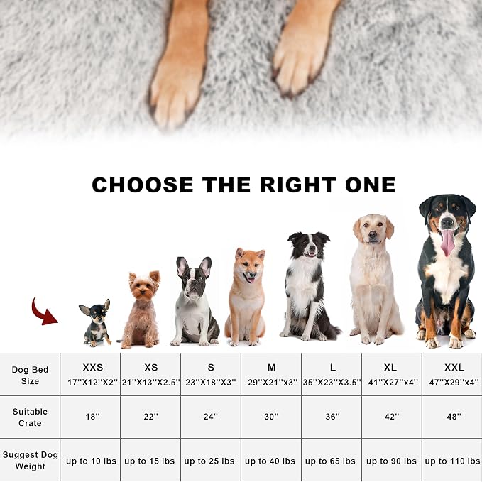 Bedfolks Waterproof Dog Crate Bed, Plush With Removable Washable Cover, Faux Fur Crate Pad for Medium Dogs, Fluffy Kennel 29"x21", Dark Grey - Image 7
