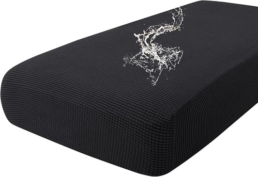hyha Waterproof Couch Cushion Covers for Pets, Non Slip Sofa Seat Cover | Stretch Jacquard Fabric, Elastic Bottom, Non Slip Fit, Waterproof Protection, Pet Hair Protection (1 Piece for Large) by hyha