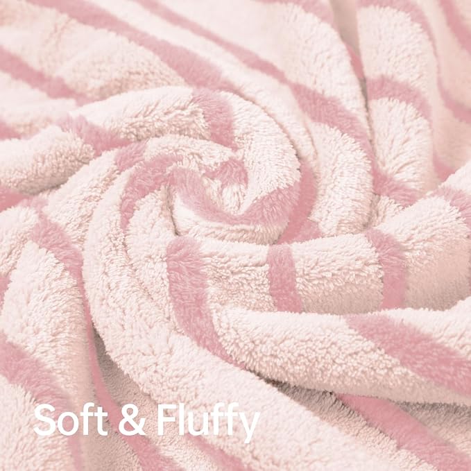 Mistyrose Bath Towels,4 Pack Pink 35"x70" Large Bath Towels Microfiber Absorbent XL Bath Sheets Super Soft Towels for Bathroom Quick Dry Oversized Shower Towels for Family Hotel Spa Gym - Image 5