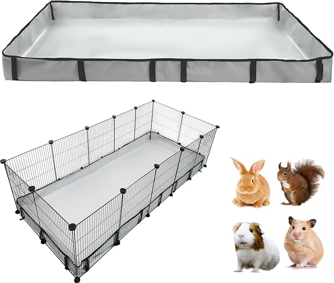 DZWLKJ Guinea Pig Cage Liner Tarp Bottom Waterproof and Washable Base Also for Rabbits, Bunny, Chinchesillas, Hedgehog, Ferrets and Other Small Animals(28x70 inches) by DZWLKJ