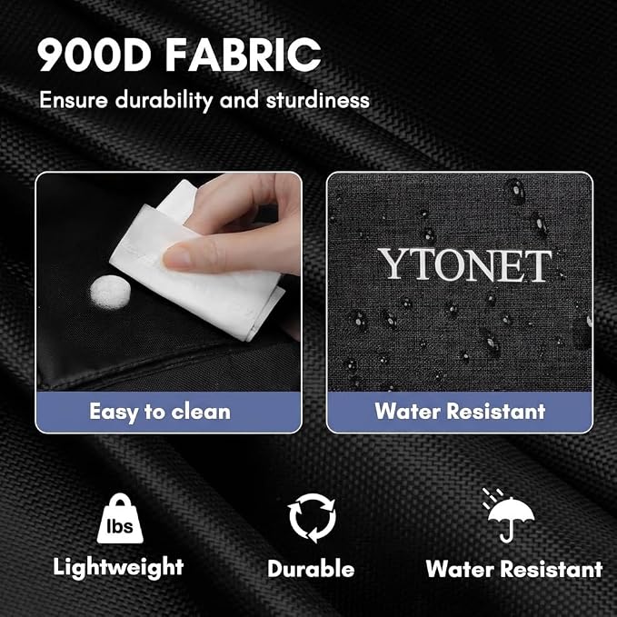 Ytonet Wearable Cleaning Caddy Bag, Large Cleaning Supplies Organizer with 4 Foldable Dividers, Caddy Organizer with Handle & Shoulder Strap & Waist Strap for Cleaners & Housekeepers, Black Grey - Image 5