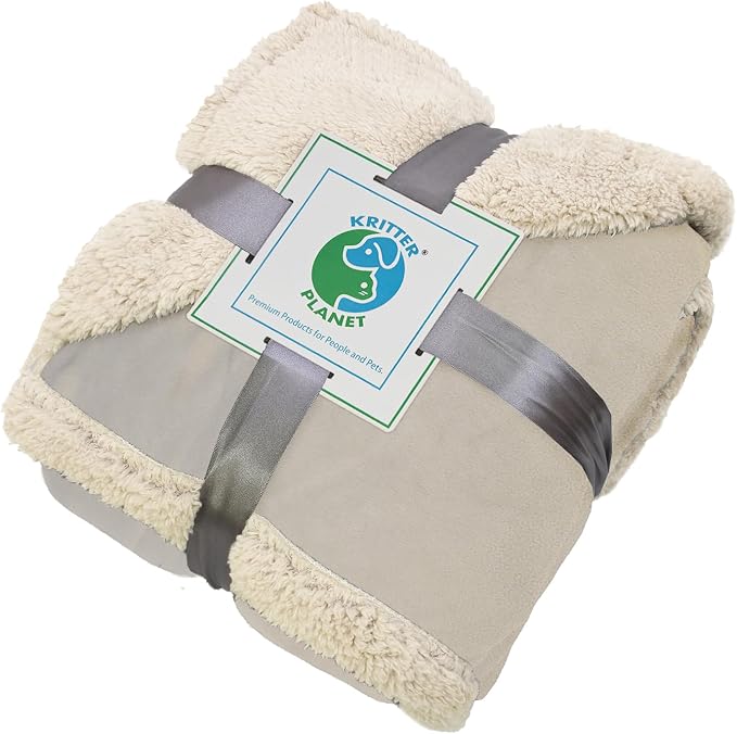 Kritter Planet Waterproof Reversible Pet Blanket for Dogs and Cats | 80 x 90 Inch, Waterproof Cover for Sofa and Bed, Washable Protection Against Fur, Dirt, Scratches and Everyday Messes - Image 6