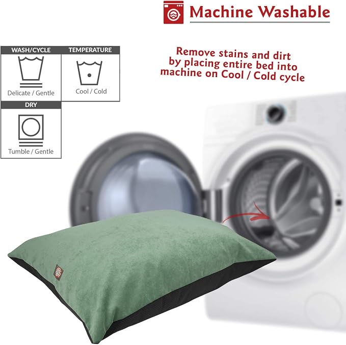 Majestic Pet Azure Comfort Dog Bed Washable, Non-Slip Large Rectangle 46 x 35 Inch Breed Dog Kennel Crate Pillow Bed - Villa Azure - Image 5