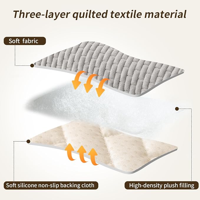 Couch Covers for Dogs Washable, Velvet Dog Couch Cover Protector, Fuzzy Plush Pet Sofa Cover for 2-3 Cushion Couch, Sofa Covers for Pets(1PC,Light Grey,27.6"x70.9",2-3 Seater Sofa Pad Cover) - Image 5