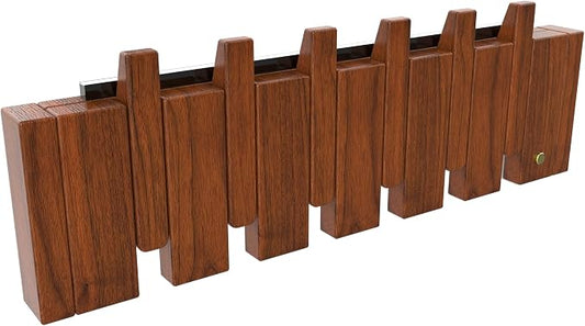Wall Mounted Coat RackHooks Piano Key Hangers Natural Solid Wood Hanger Non-Woven Fabric Clothes Hangers for Closet, Kitchen, Bedroom, Bathroom, Entryway (Led Walnut, 6 Hooks) by MurphyBedKitMattresFrame