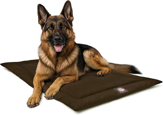 Majestic Pet Orthopedic Memory Foam Dog Crate Mat - Plush Pet Bed Pad for Crates & Kennels | USA Crafted | 48"x30" Villa Storm by MajesticPet