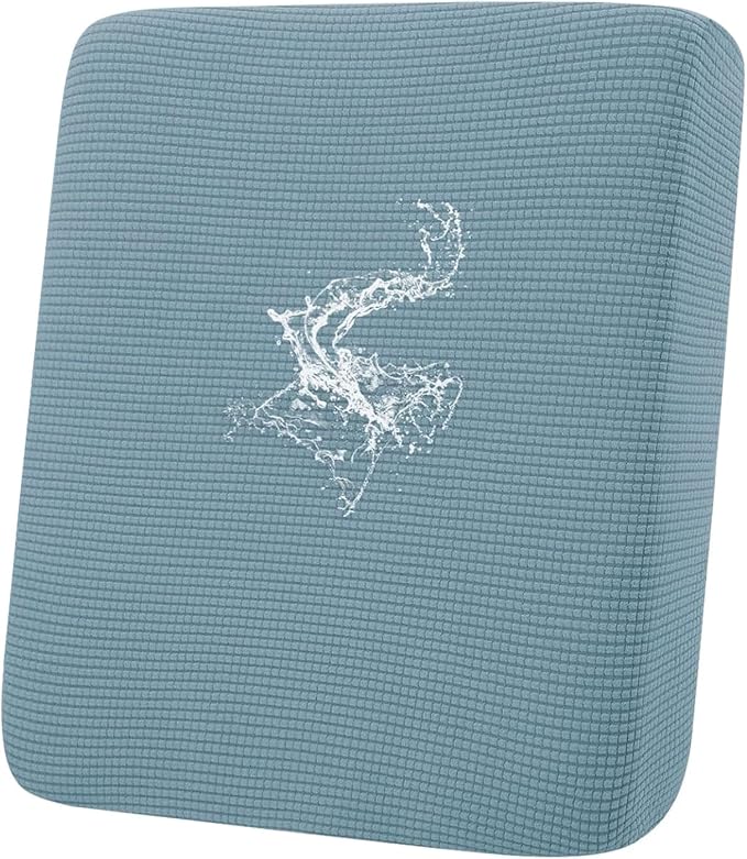 hyha Waterproof Couch Cushion Covers for Pets, Non Slip Sofa Seat Cover | Stretch Jacquard Fabric, Elastic Bottom, Non Slip Fit, Waterproof Protection, Pet Hair Protection (1 Piece for Backrest L) by hyha