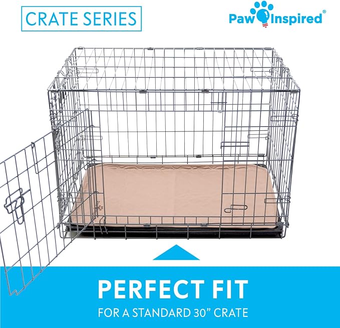 Paw Inspired Washable Crate Liners for Dogs, 29x18 Inch, Pack of 2 | Fits 30 Inch Kennels, Leakproof, Non-Slip Pee Pads, Reusable Puppy Pads for Potty Training, Whelping, Waterproof Pet Mat - Image 5