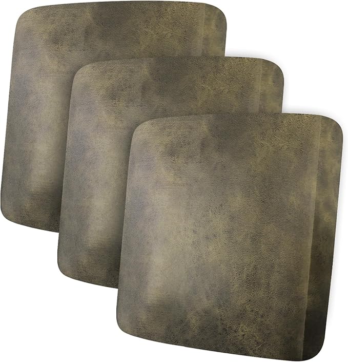 ANARACHON Leather Look Couch Cushion Covers Sofa Seat Slipcovers Sets Couches Furniture Protector for Sectional Armchair Loveseat Pets Kids Stretch Polyester & Spandex Fabric (3 Cushion Sofa, Yellow) by ANARACHON