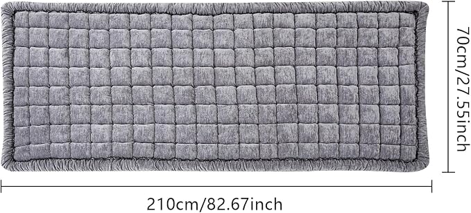 Chenille Couch Cover for Dogs, Quilted Non-Slip Sofa Protector Pad | Soft chenille fabric, PP cotton filling, anti-slip backing, machine washable, for dogs, cats, loveseats and sectional sofas - Image 4