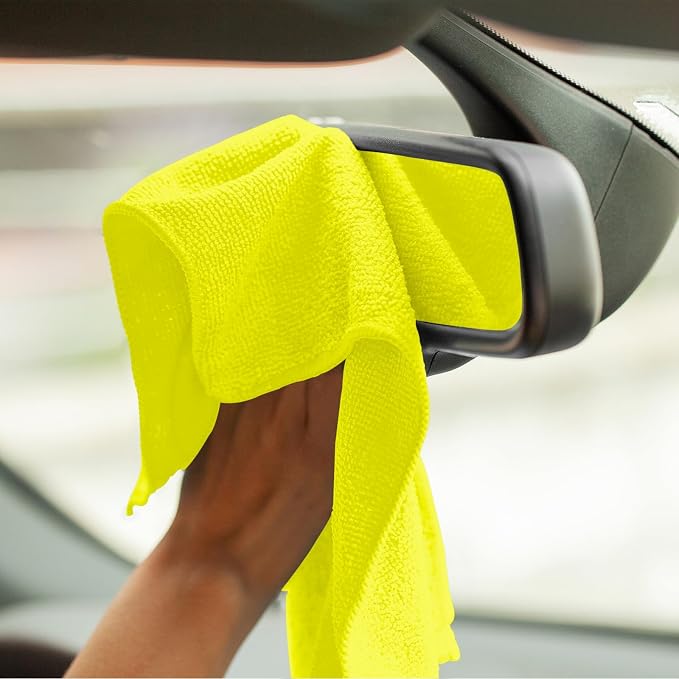 Avalon Towels Microfiber Cleaning Cloths (Value Pack of 12) - Size 12 x 12 Inches, Highly Absorbent Cleaning Rags, Lint Free, Reusable and Washable, Microfiber Towels for Cars - Image 8