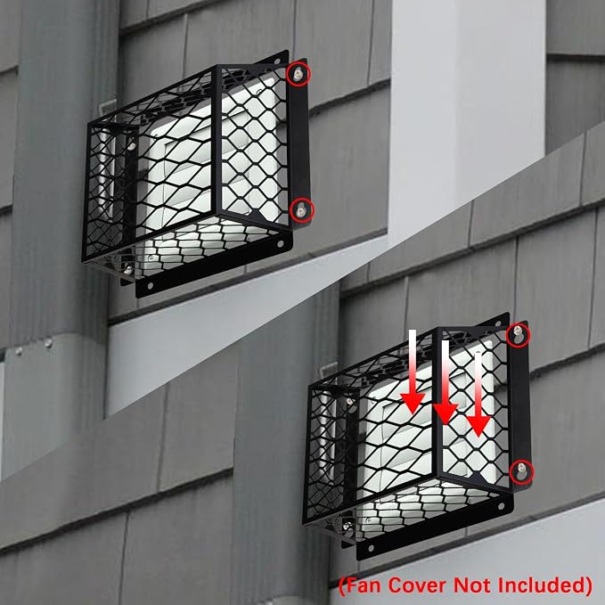 Dryer Vent Cover Outside,Dryer Vent Bird Guard for 3-4 inch Vent Hoods | Universal Outdoor Bird Guard for Dryer Vent & Bathroom Exhaust,Galvanized Steel Bird Cage 7"Lx7"Wx5"H,Prevent Bird From Enter - Image 5