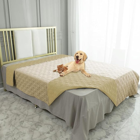 Ameritex Waterproof Dog Bed Cover Pet Blanket for Furniture Bed Couch Sofa Reversible by Ameritex