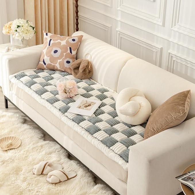 Dog Couch Protector, Couch Cover for Dogs Washable Pet Bed Couch Cover, Pet Friendly Sofa Cover for Large Dogs (BlueGray, 23.6 x 63 inch) - Image 2