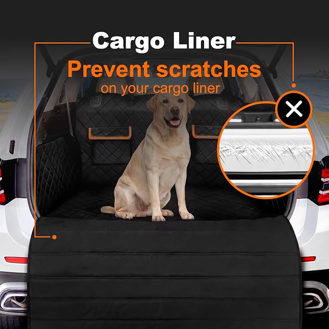 Tinideya Large Rear Bumper Protector for Cars 41 x 40 Inch Bumper Guard Foldable Protective Mat Dog Blanket Cargo Liner Preventing Scratches While Unloading and Loading for SUV Van Truck Vehicle - Image 5