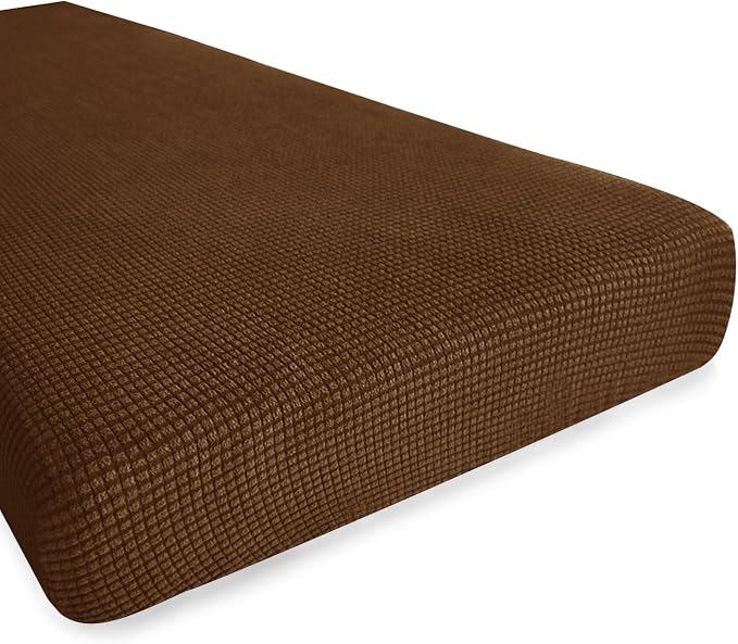 Hokway Couch Cushion Covers Stretch Cushion Covers Sofa Seat Cushion Slipcover Cushion Protector(Coffee, Medium) by Hokway