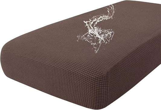 hyha Waterproof Couch Cushion Covers for Pets, Non Slip Sofa Seat Cover | Stretch Jacquard Fabric, Elastic Bottom, Non Slip Fit, Waterproof Protection, Pet Hair Protection (1 Piece for Large) by hyha