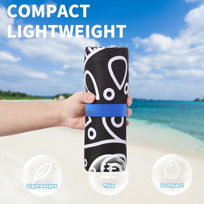 Microfiber Beach Towel Oversized 71x32 Multiple with Bag 4 Pack Bulk | Thin Lightweight Sand Free Absorbent Quick Dry Large for Travel Pool Swim Bath Cruise Sports Camping Essentials Adults Gifts - Image 2