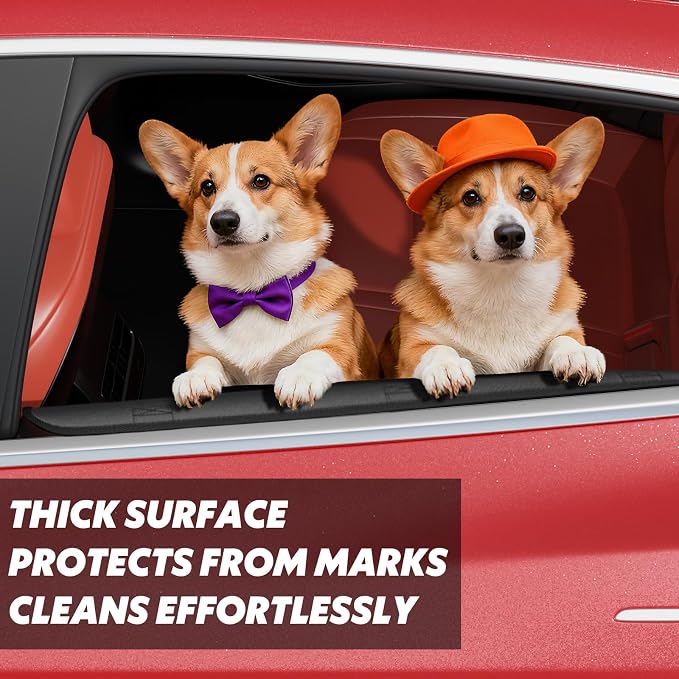 Surfcabin Dog Car Door Protector: 20% Larger Design for Sedans & Small SUVs | Thickened Waterproof Fabric, 2 Packs Full Door Panel Covers, Protects Doors from Dog Scratching - Image 2