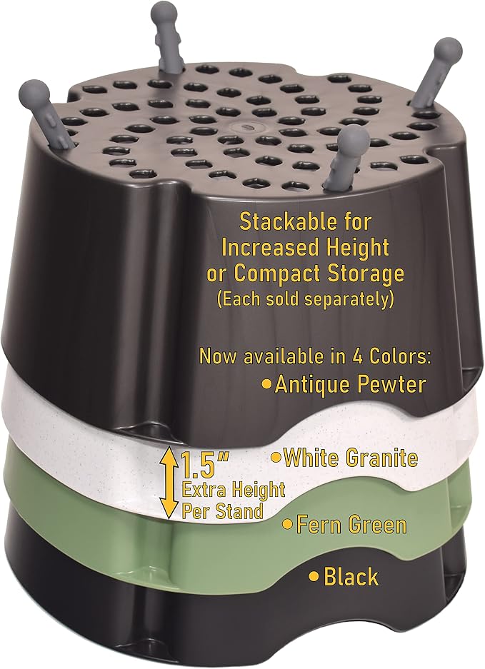My Bowl Stand | 5” Elevated Stand for Any Dog Bowl up to 7.5” Width, Made in USA, Lift Your Pet’s Food or Water, Reduces Joint Strain, Sturdy + Washable + Stackable, Adjustable Raised Feeder - Image 5