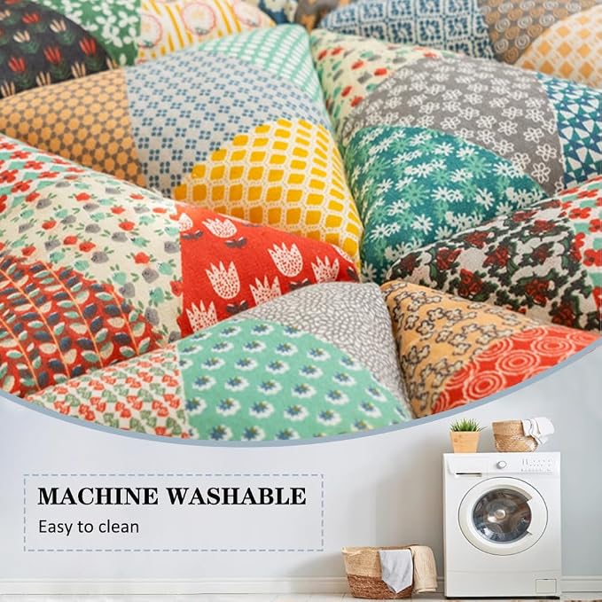 Garden Chic Cotton Protective Couch Cover, Plaid Square Pet Mat, Machine Washable & Non-Slip, Fits Most Cats & Dogs (Color, 23.6*62.9inch) - Image 4