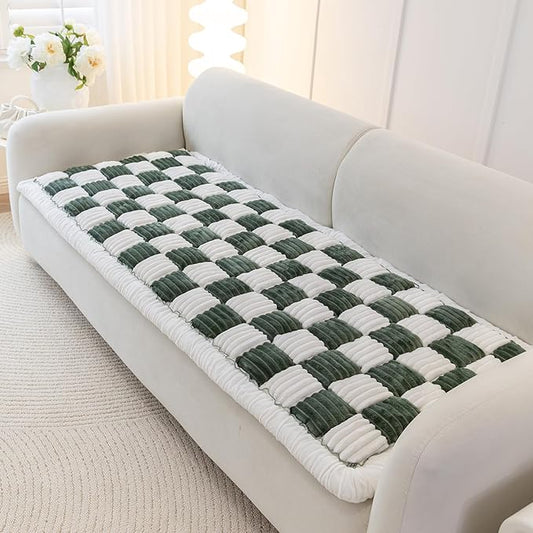 Dog Couch Cover Protector, Quilted Washable Non-Slip Sofa Mat for Pets | Cotton fabric, quilted checkerboard, PP cotton filling, non-slip backing, machine washable, for sofa, window seat and floor by HOMEREFROM
