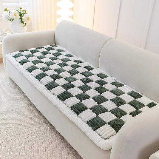 Dog Couch Cover Protector, Quilted Washable Non-Slip Sofa Mat for Pets | Cotton fabric, quilted checkerboard, PP cotton filling, non-slip backing, machine washable, for sofa, window seat and floor by HOMEREFROM