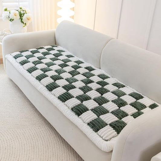 Dog Couch Cover Protector, Quilted Washable Non-Slip Sofa Mat for Pets | Cotton fabric, quilted checkerboard, PP cotton filling, non-slip backing, machine washable, for sofa, window seat and floor by HOMEREFROM