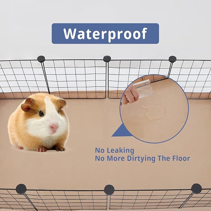 Disposable Guinea Pig Cage Liners, 48" x24 Large Liner Bag for Guinea Pig Cage Bottom, Water-Resistant Kraft Paper (8Pack) - Image 6