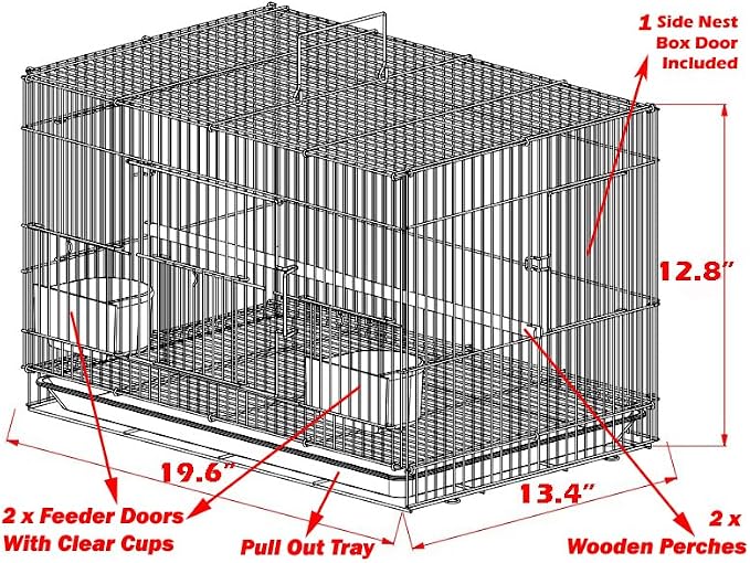 Lot of Ten Aviary Breeding Breeder Lovebird Finch Parakeet Finch Flight Cages - Image 2