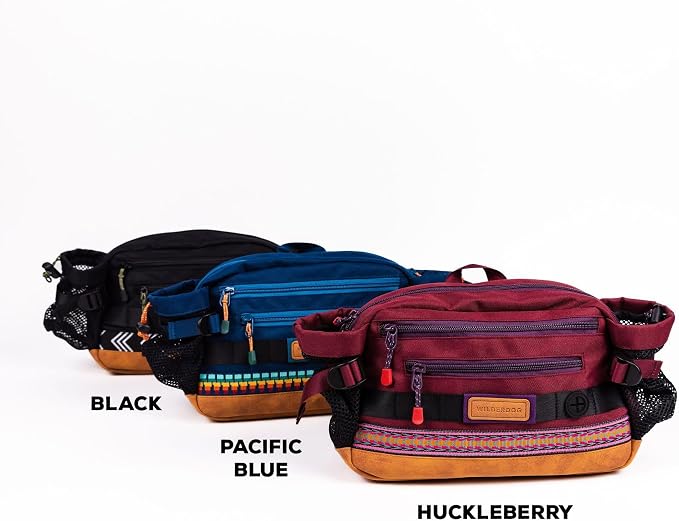Wilderdog Mega Hip Pack with 3-Liter Capacity, Two Mesh Water Bottle Pockets, Interior Key Loops, Adjustable Straps, and Poop Bag Dispenser (Huckleberry) - Image 9