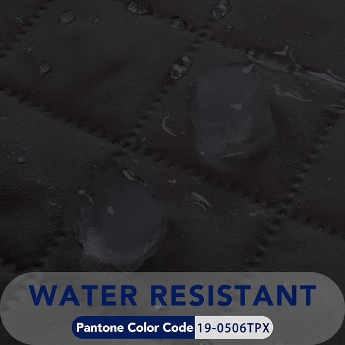 PureFit Reversible Quilted Couch Covers for Dogs Loveseat Sofa Cover 54" | Black/Beige, Water Resistant Couch Protector, Washable Pet Couch Cover with Non Slip and Elastic Straps For Kids - Image 4