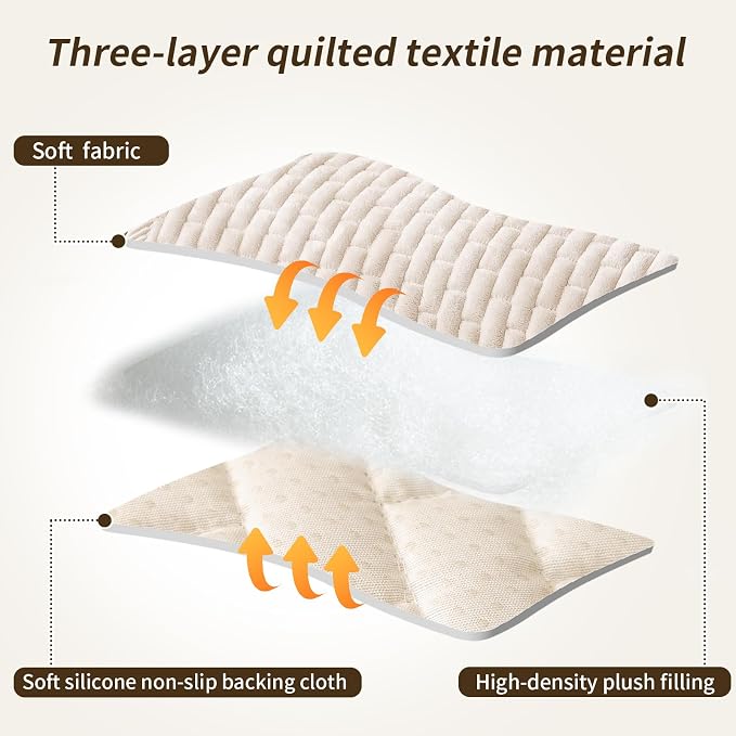 Couch Covers for Dogs Washable, Velvet Dog Couch Cover Protector, Fuzzy Plush Pet Sofa Cover for Loveseat, Sofa Covers for Pets(1,Beige White,27.6"x59.1", 2 Seater Sofa Pad Cover) - Image 5