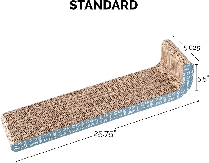 Furhaven 2-Pack Scratching Boards w/ Catnip & Wall-Mounting Hooks for Indoor Cats, Reversible - Wall-Mounted Corrugated Cat Scratchers - Seaglass, Standard/2-Pack - Image 2