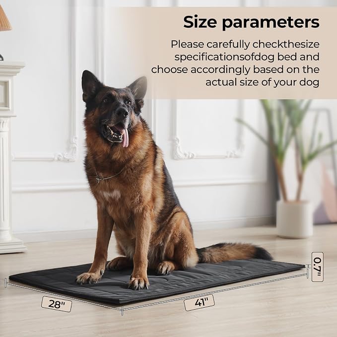 Chew Proof Indestructible Dog Crate Pad,Large (28"x41") | Durable,for Aggressive Chewers,Tough,chew resistant, non chewable,Machine Washable & Waterproof,Indoor Outdoor - Image 5