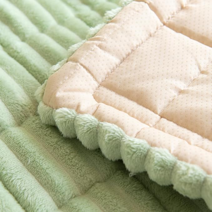 VClife Dog Sofa Cover Non Slip Sofa Cover Washable, Sage Green, 27.6 X 82.7 | Soft Fuzzy Couch Cover for 3 Cushion Couch Sofa Pet Friendly, Scratch Resistant Thick Furniture Protector for Sectional Sofa - Image 5