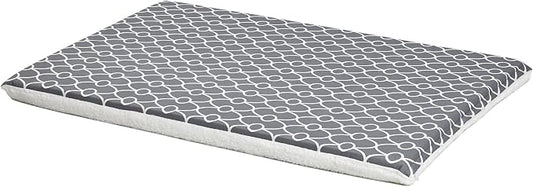 MidWest Homes for Pets Quiet Time Teflon Defender Dog Beds; Pet Beds Designed to Fit Folding Metal Dog Crates, Gray & White Geometric Pattern, 42-Inch by MidWestHomesForPets